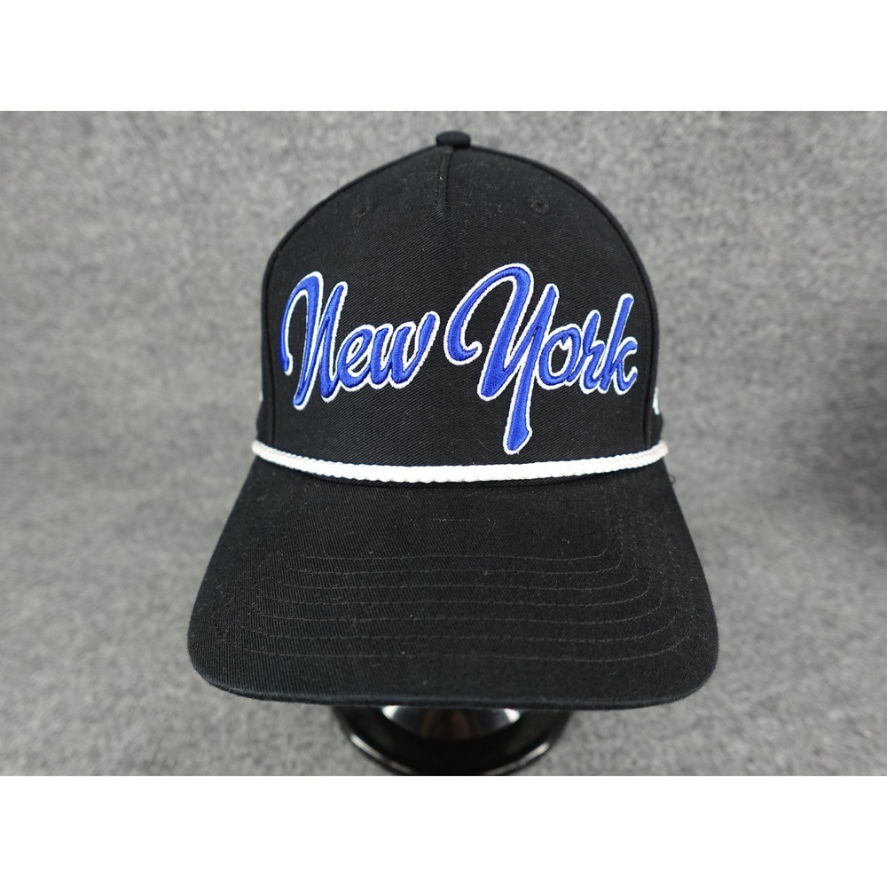 '47 Brand New York Mets Hat Mens OSFA Black Rope Snapback Cooperstown Cap